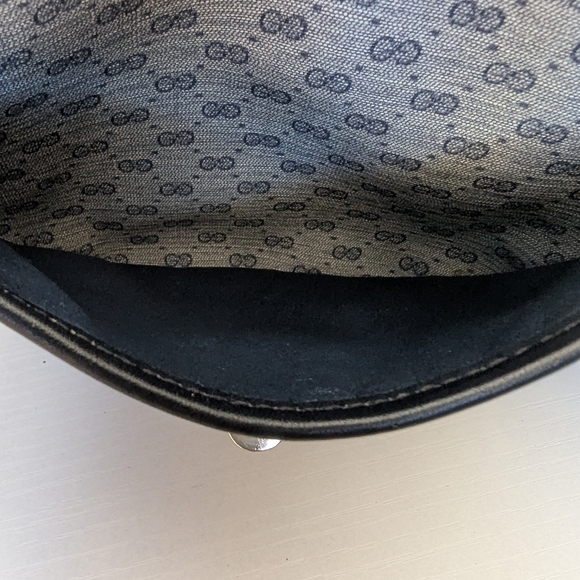 GUCCI GG MONOGRAM CANVAS LEATHER VINTAGE WOMEN'S SHOULDER BAG - Picture 13 of 13